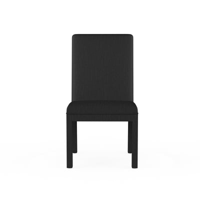 Aleksandar Dining Chair - Black Jack Box Weave Linen