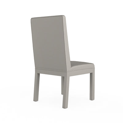 Aleksandar Dining Chair - Silver Streak Box Weave Linen