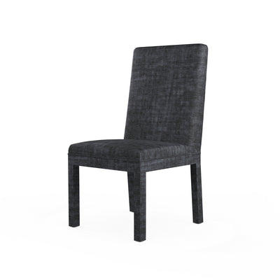 Aleksandar Dining Chair - Graphite Crushed Velvet