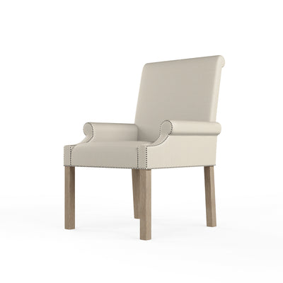 Abigail Dining Chair - Oyster Box Weave Linen