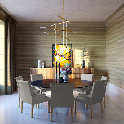 Abigail Dining Chair - Silver Streak Basketweave