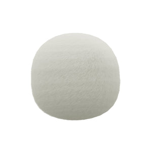 12'' Sphere-Alabaster Faux Fur