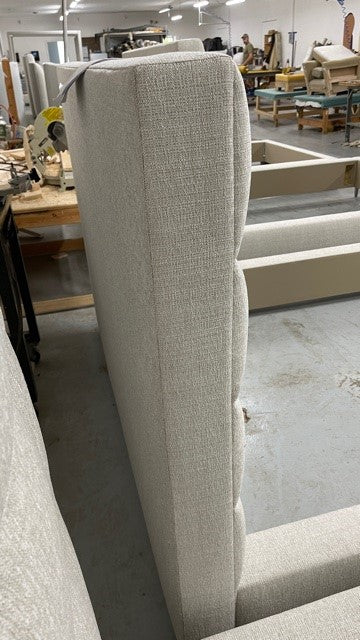Boyd Horizontal Channel Bed (Queen / Factory Sample) - Heathered Grey Linen